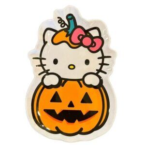 Hello Kitty - Pumpkin Pink Bow 12" Melamine Platter Halloween 🎃🎀